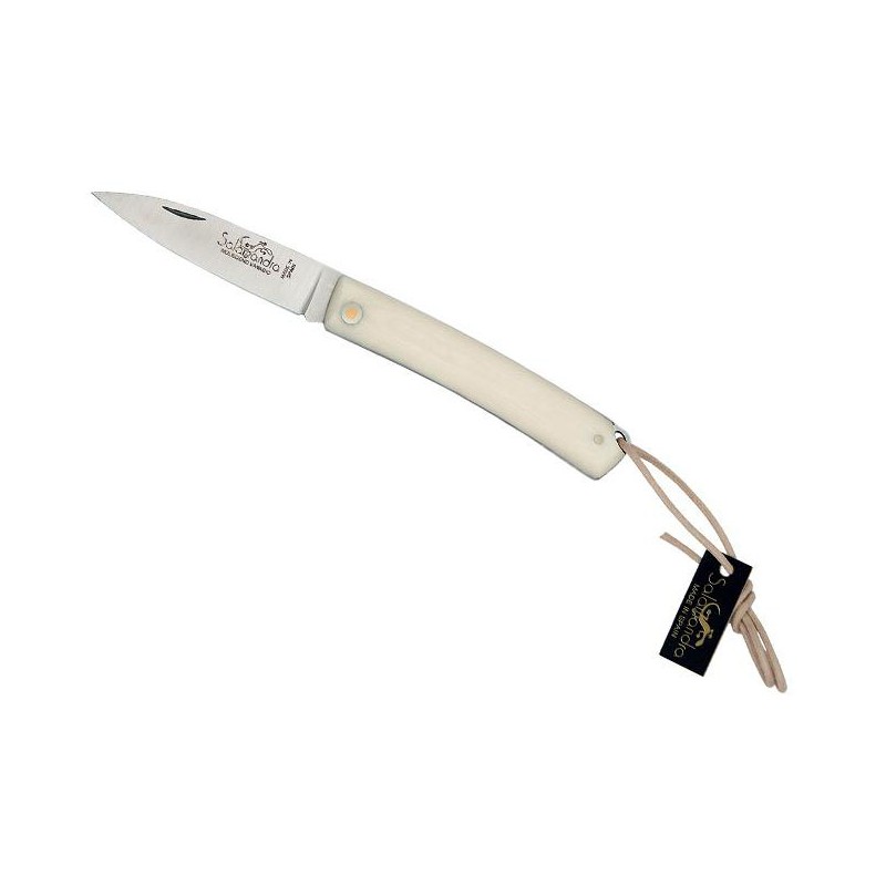 Couteau Salamandra Micarta Blanc